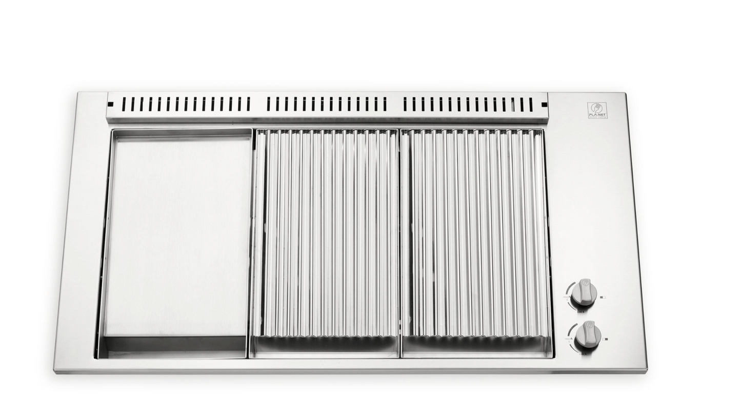 Table de cuisson Oasi 80 | Grill 2/3 - Lisse 1/3